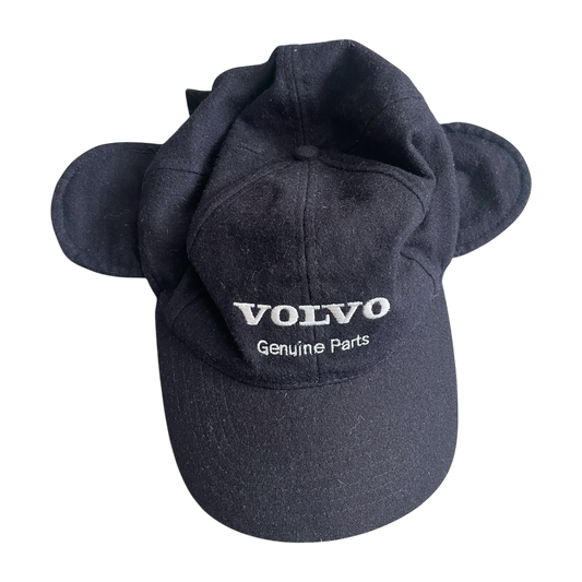 Early 2000s Volvo genuine parts ear flap fleece cap