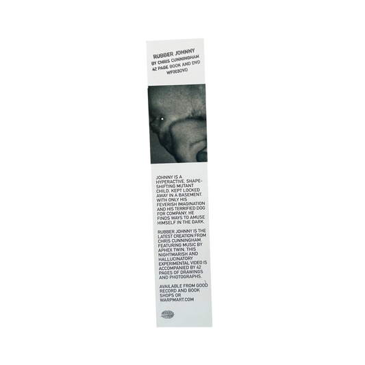 2005 Aphex Twin / Chris Cunningham / Warp Records rubber Johnny book mark