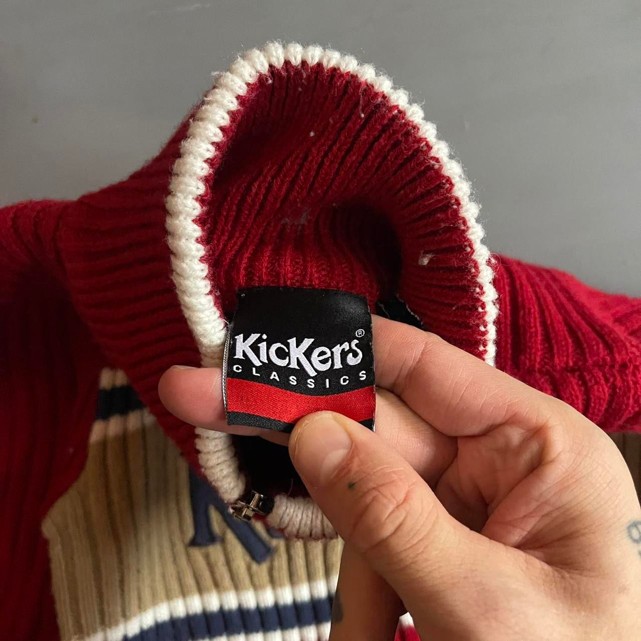 1990s Kickers knit zip jumper (XS)