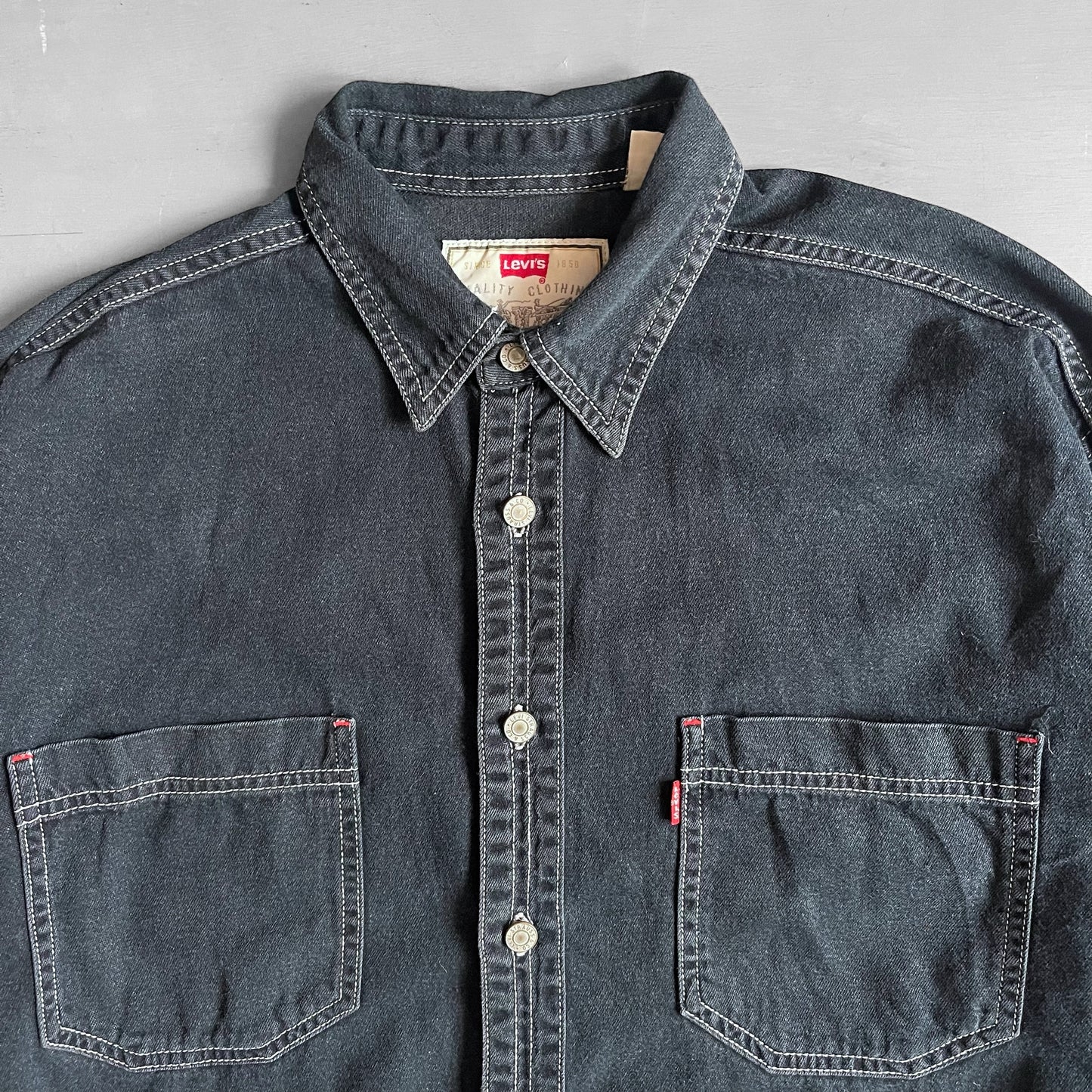 1990s Levi’s red tab denim shirt (XL)