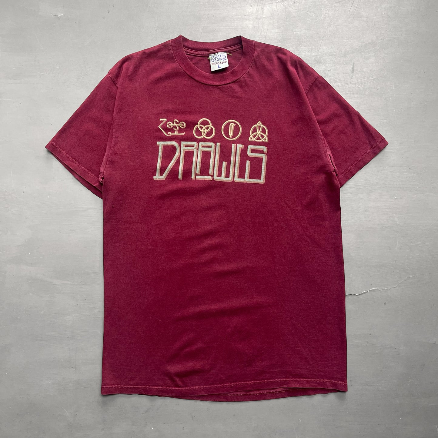 1990s DRAWLS skate T-shirt (L)