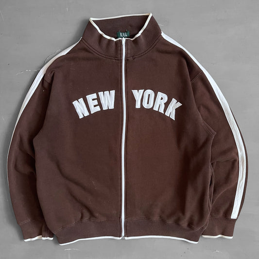 1990s NEW YORK zip track jacket (L)