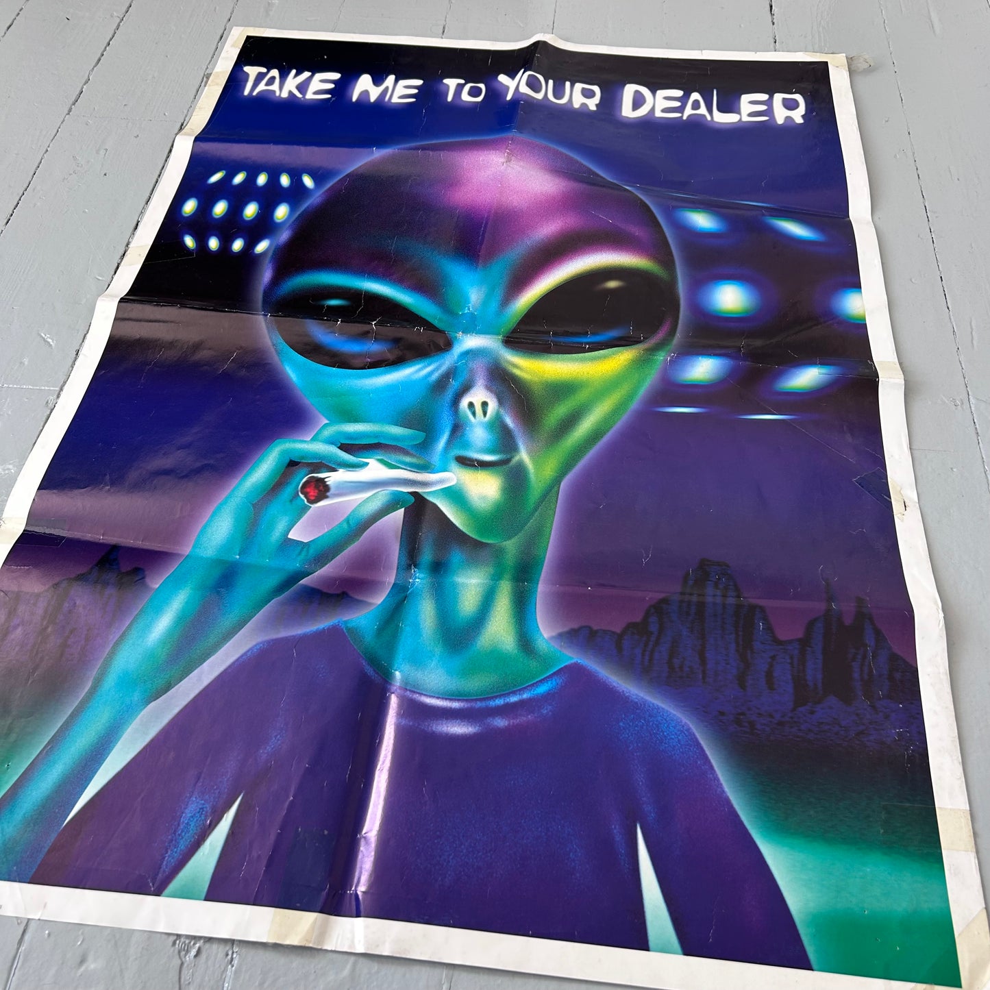 1990s take me to your dealer large poster