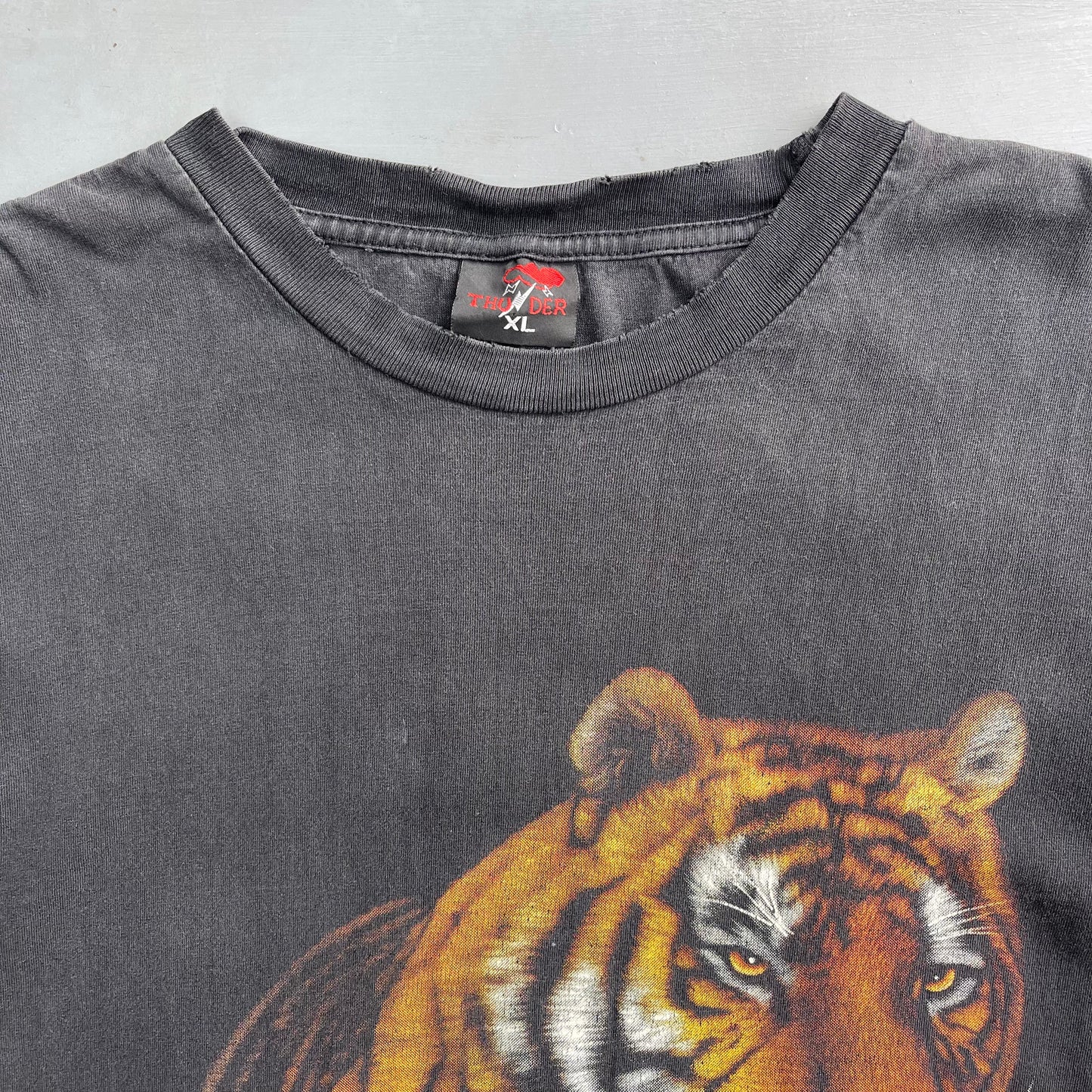 1990s Tiger graphic T-Shirt (XL)