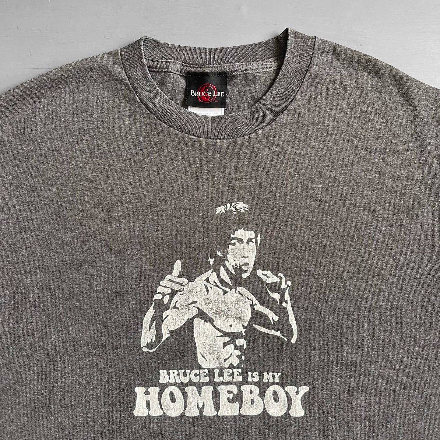 1990s Bruce Lee is my homeboy T-shirt (L)