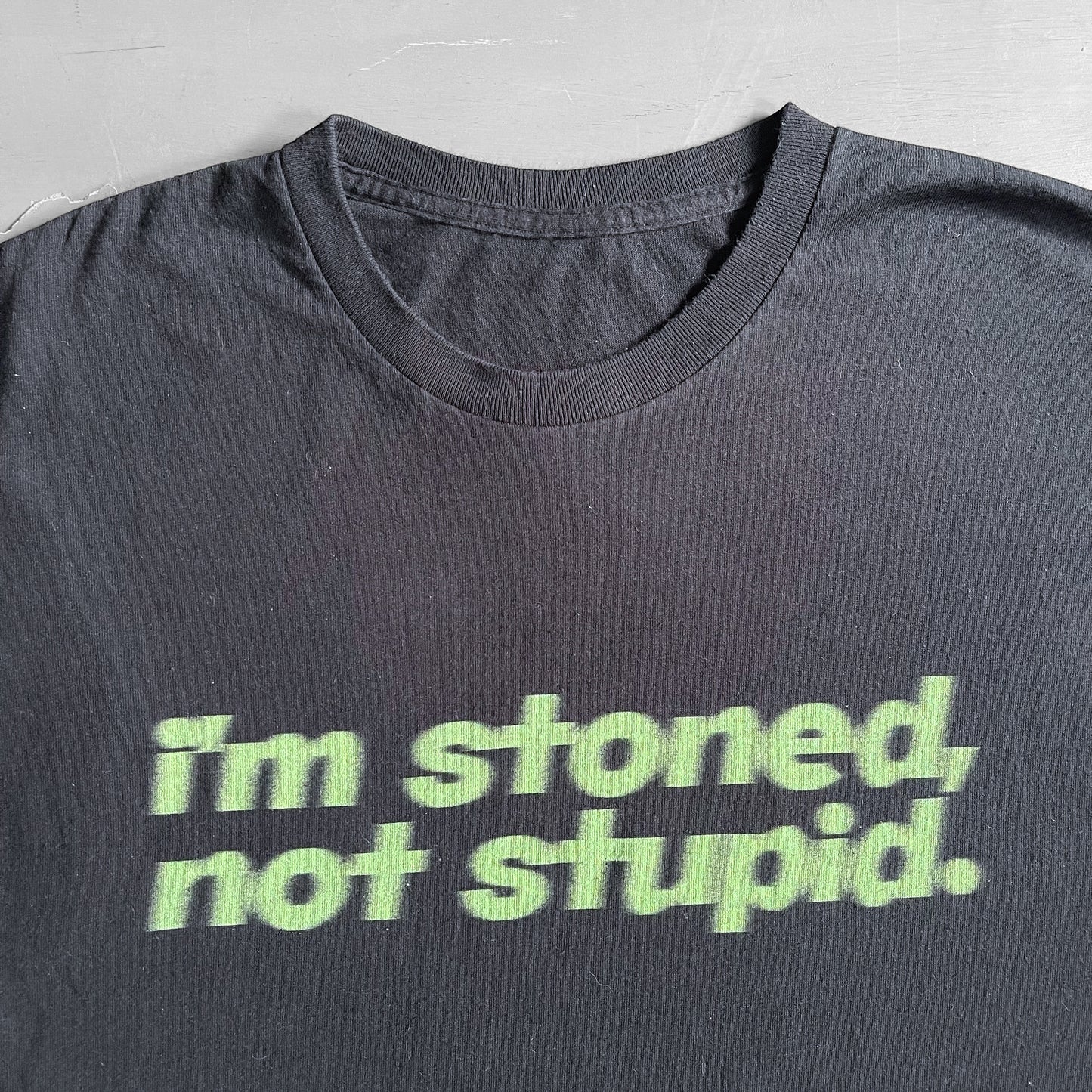 2000s I’m stoned not stupid  T-shirt (L)