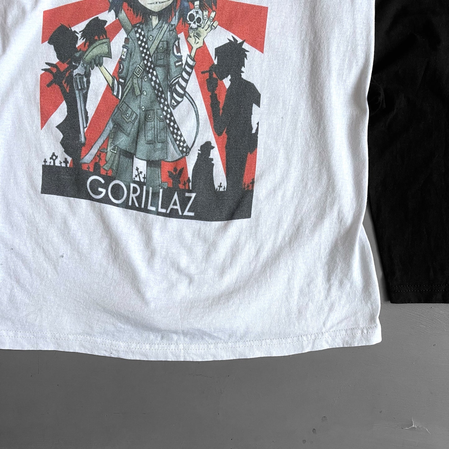 2000s Gorillaz baseball T-shirt (S)