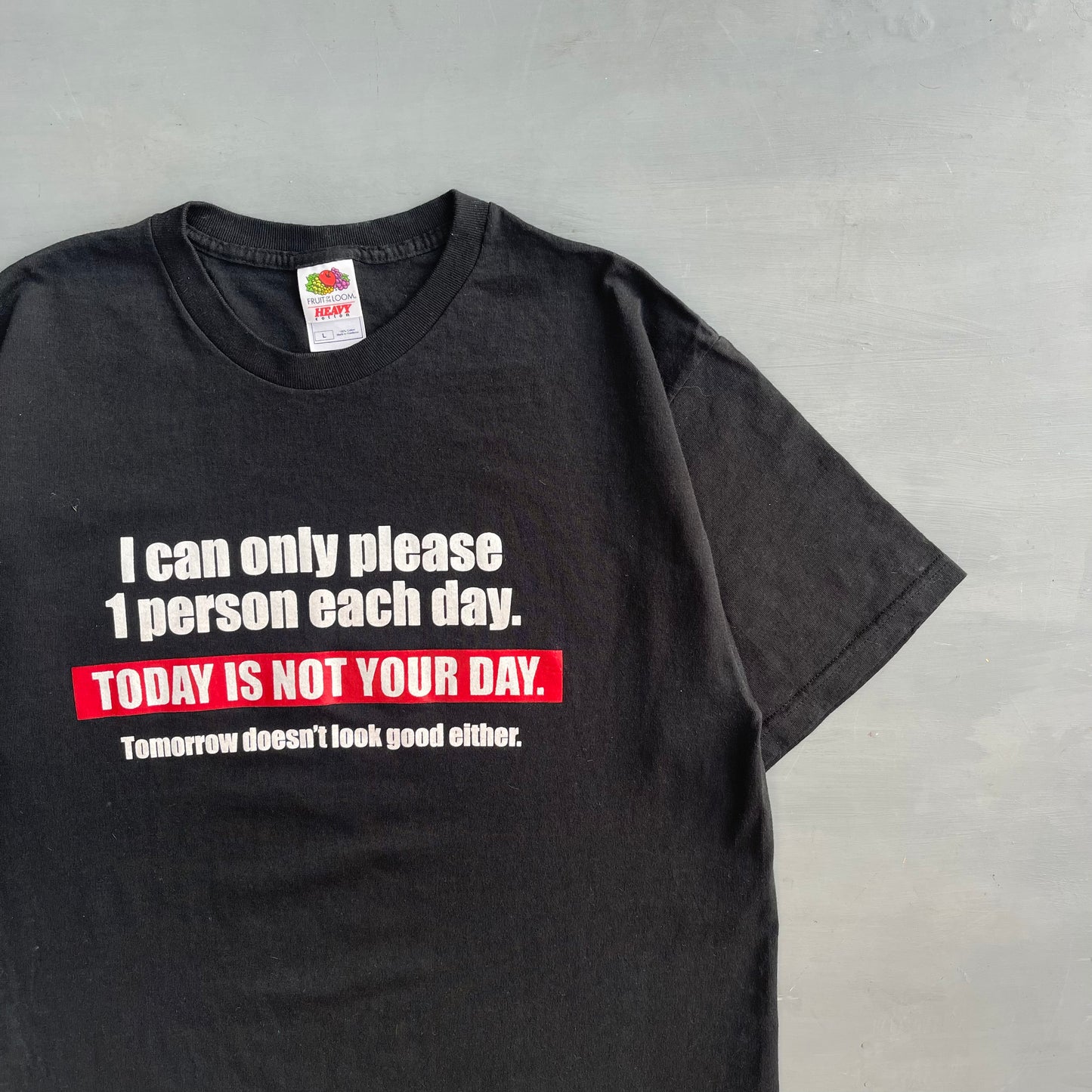 Early 2000s I can only please 1 person each day T-shirt (L)