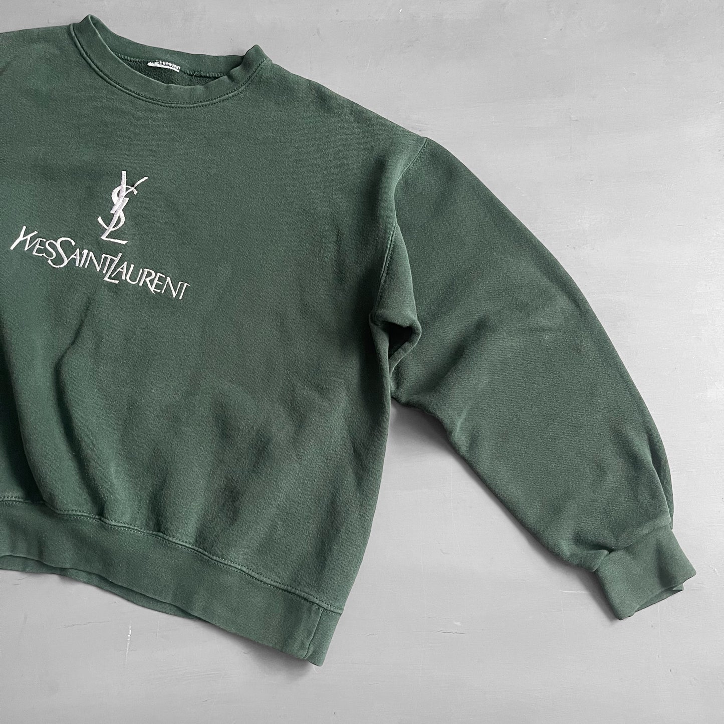 1990s YSL embroidered sweatshirt (S/M)