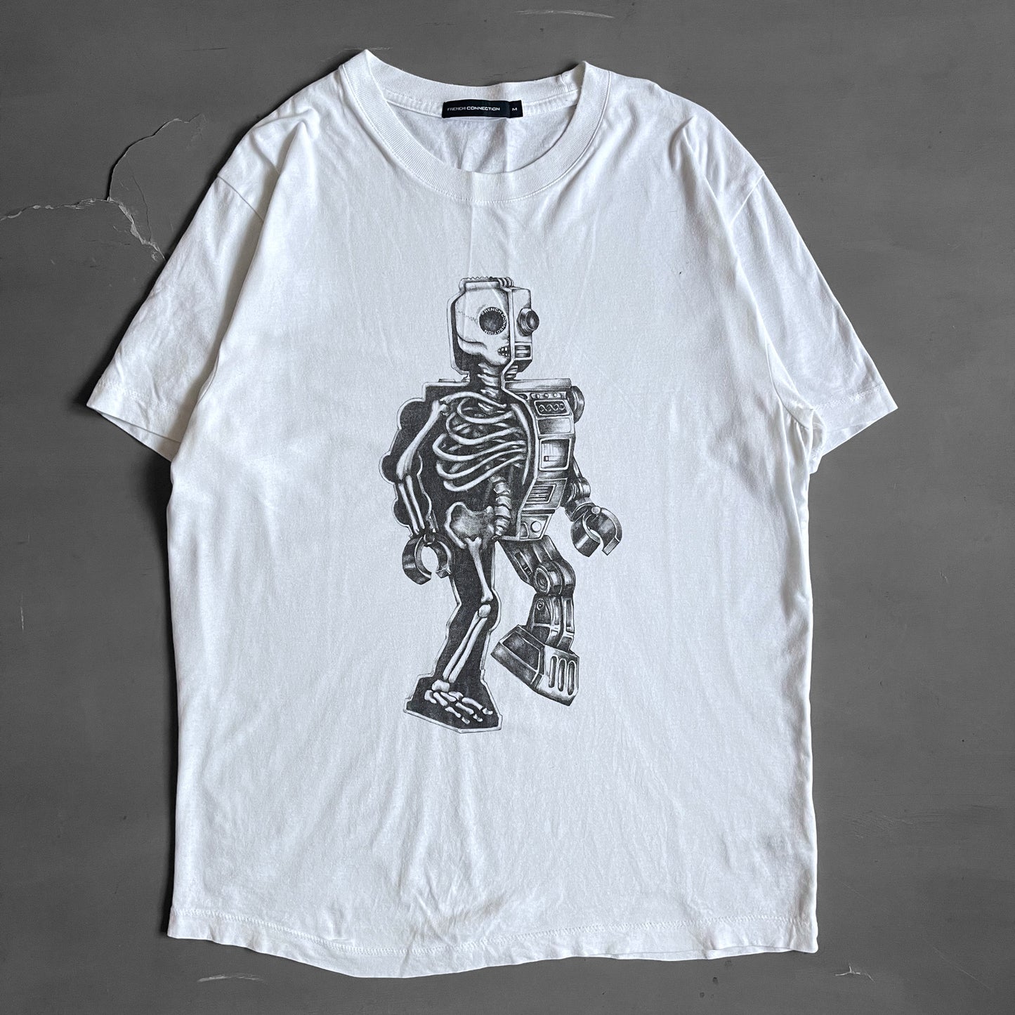 2000s FCUK Lego Skeleton T-shirt (M)