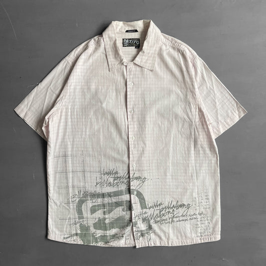 2000s Billabong script short sleeve shirt (L)