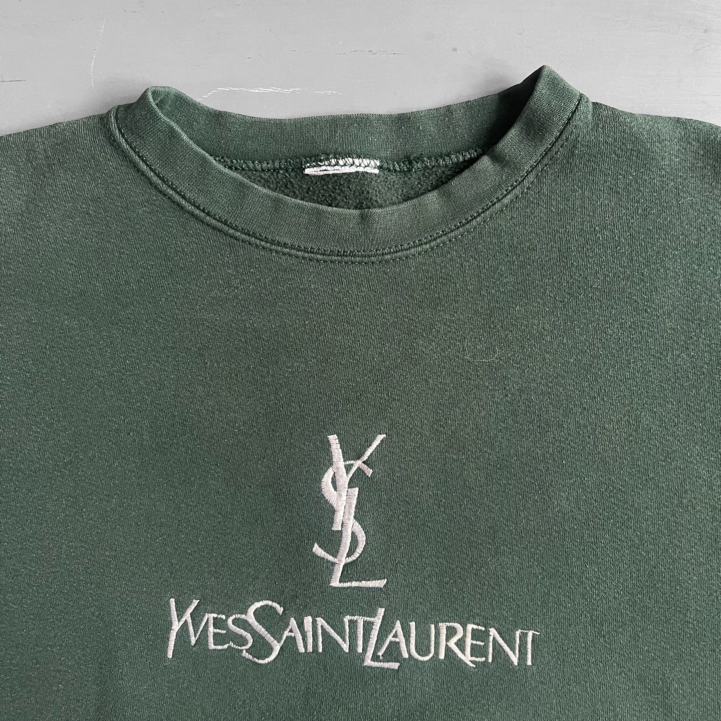 1990s YSL embroidered sweatshirt (S/M)