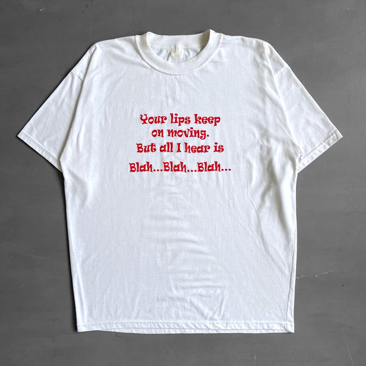 1990s your lips keep on moving T-shirt (L)