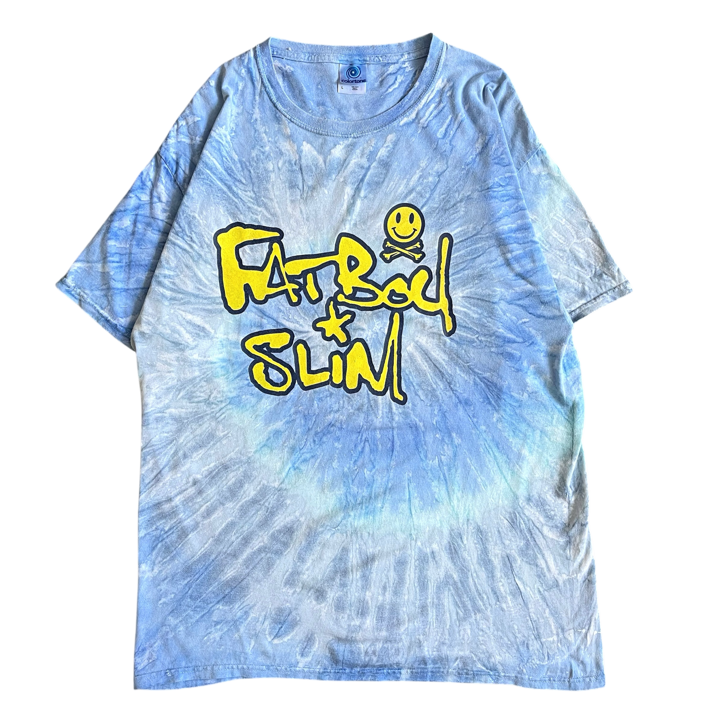 Mid 2000s Fatboy Slim tie-dye T-shirt (L)