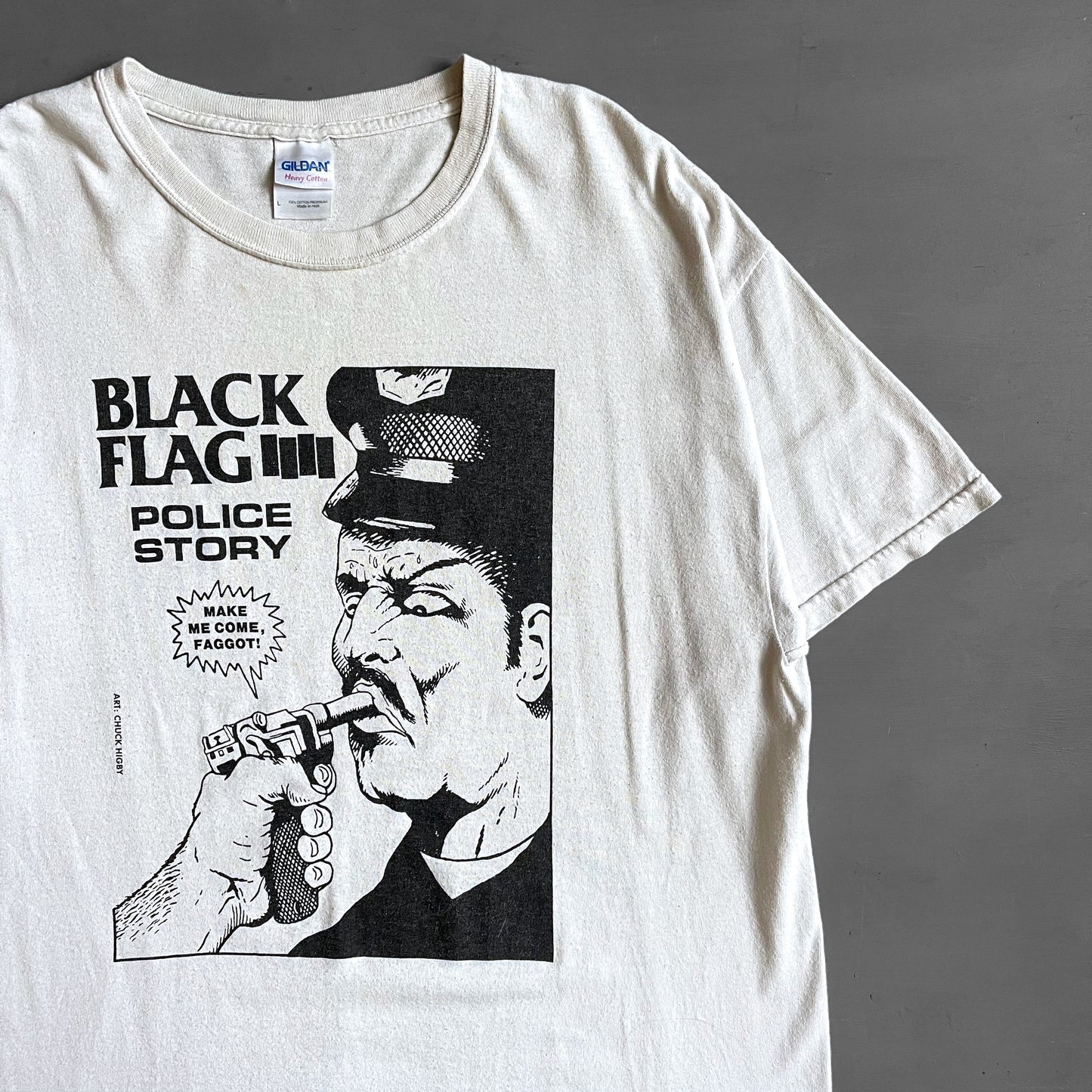 2000s Black Flag police story T-Shirt (L)