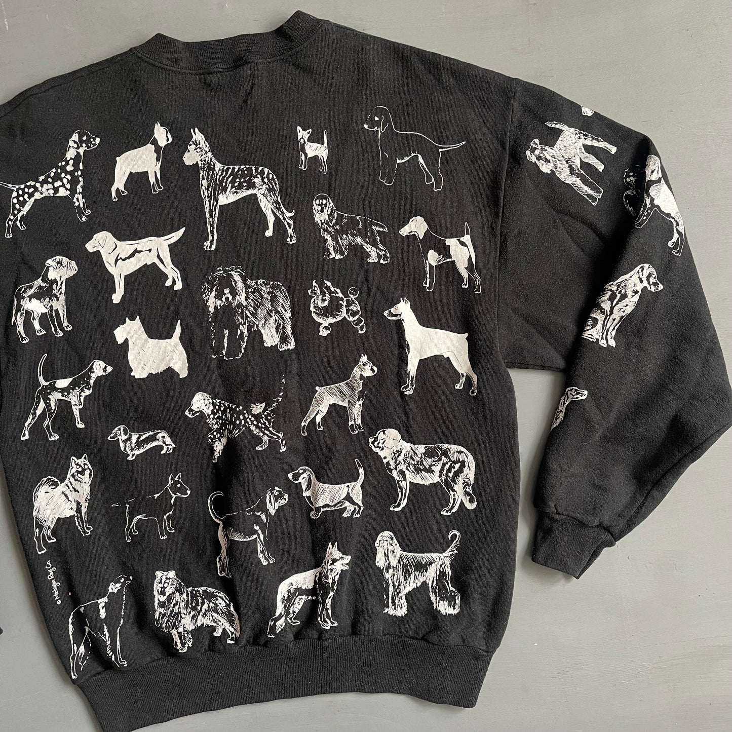 1990s all over dog sweatshirt (M)