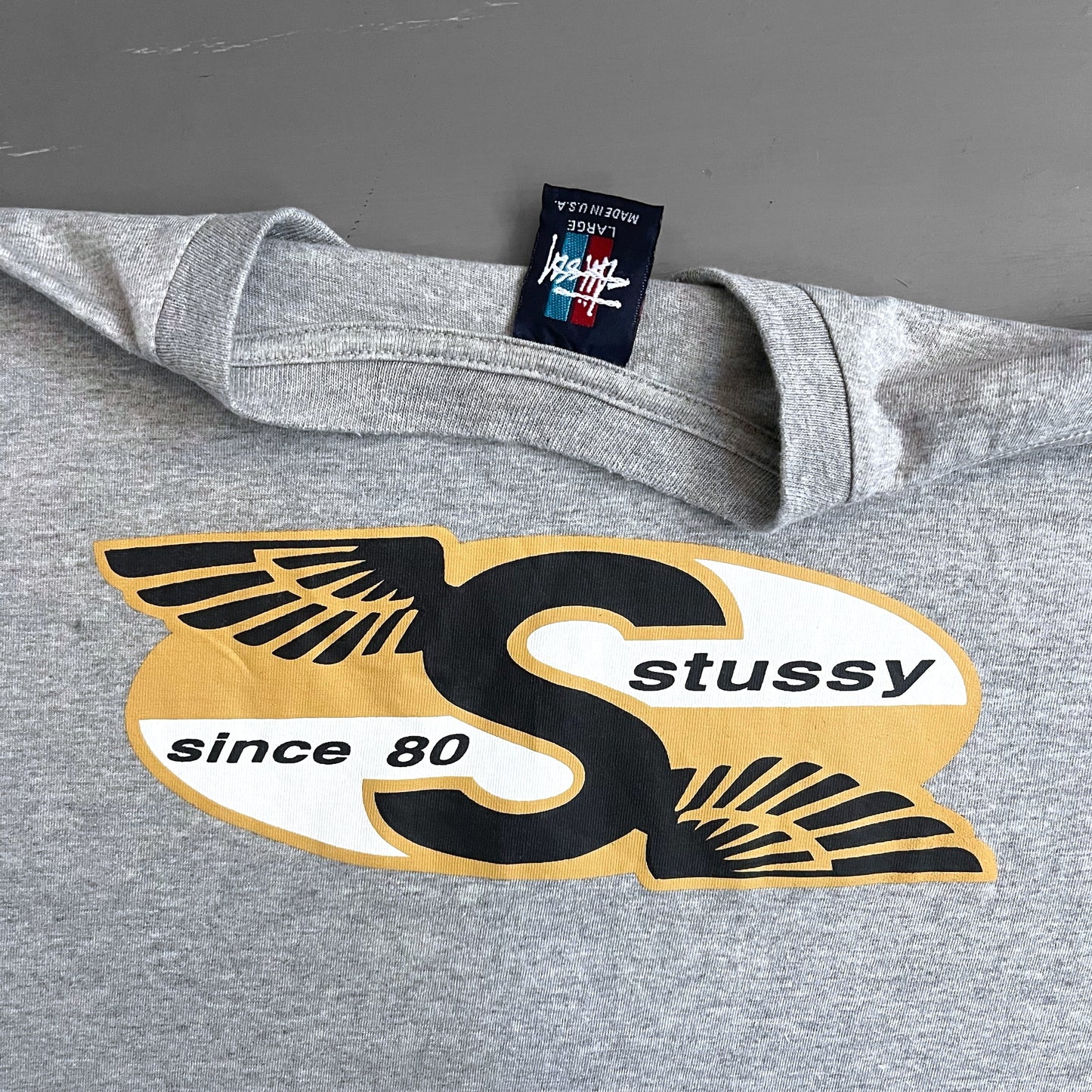 1990s Stussy wings T-shirt (S/M)