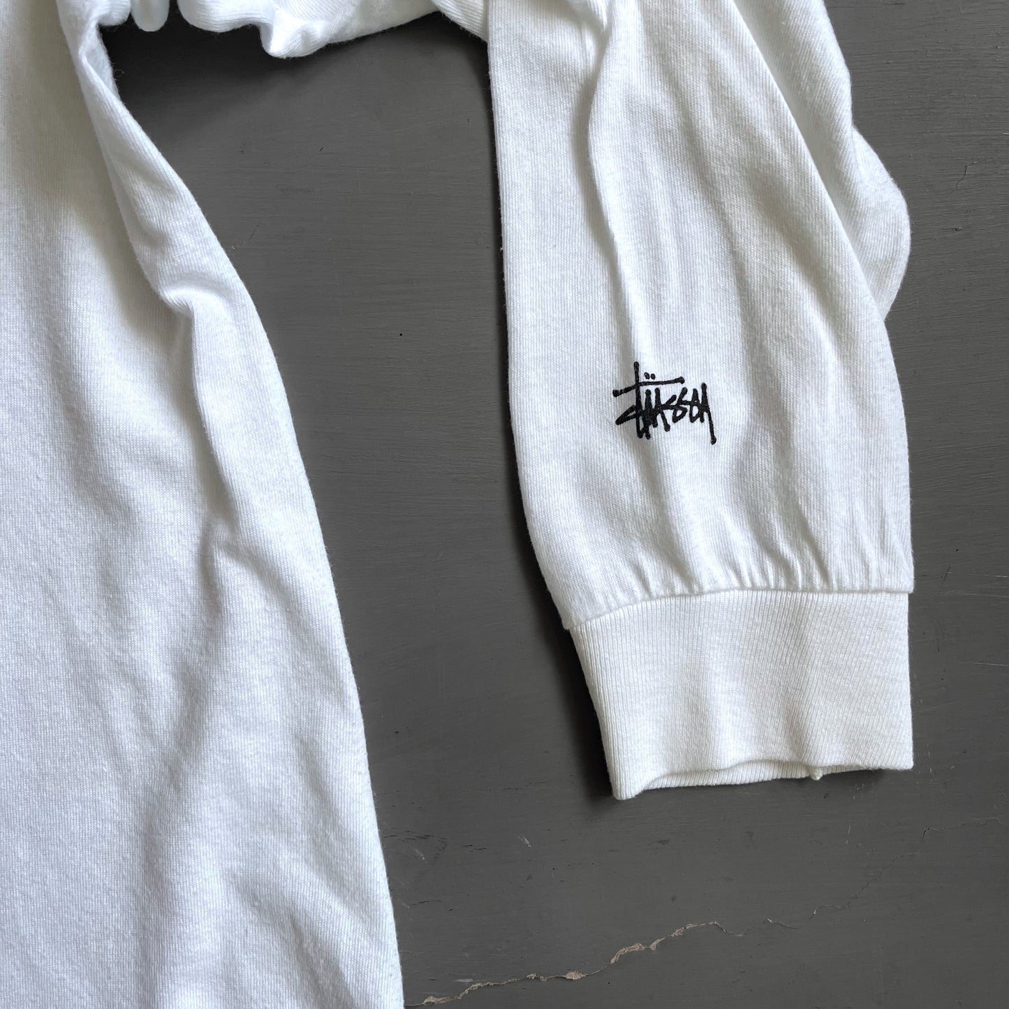 1990s long sleeve Stussy script T-shirt (M/L)