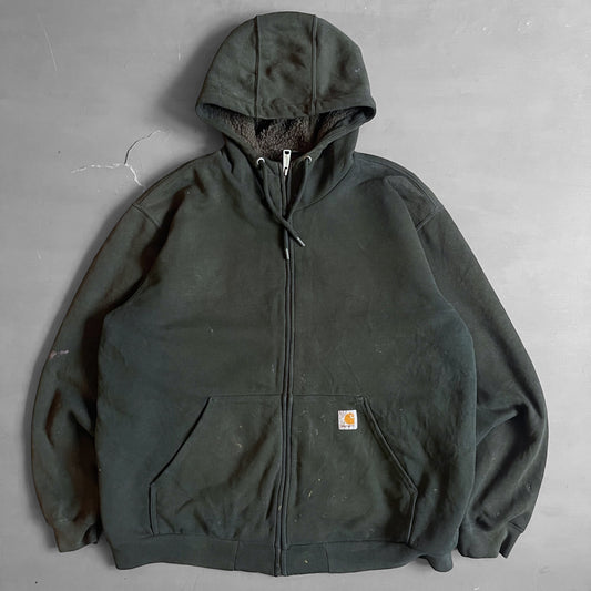 2000s Carhartt fur lining zip hoodie (XL)