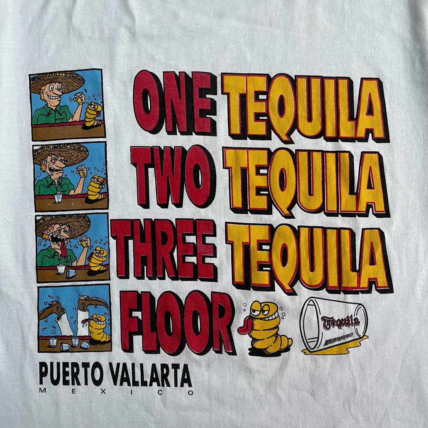 1990s one tequila… T-Shirt (XL)