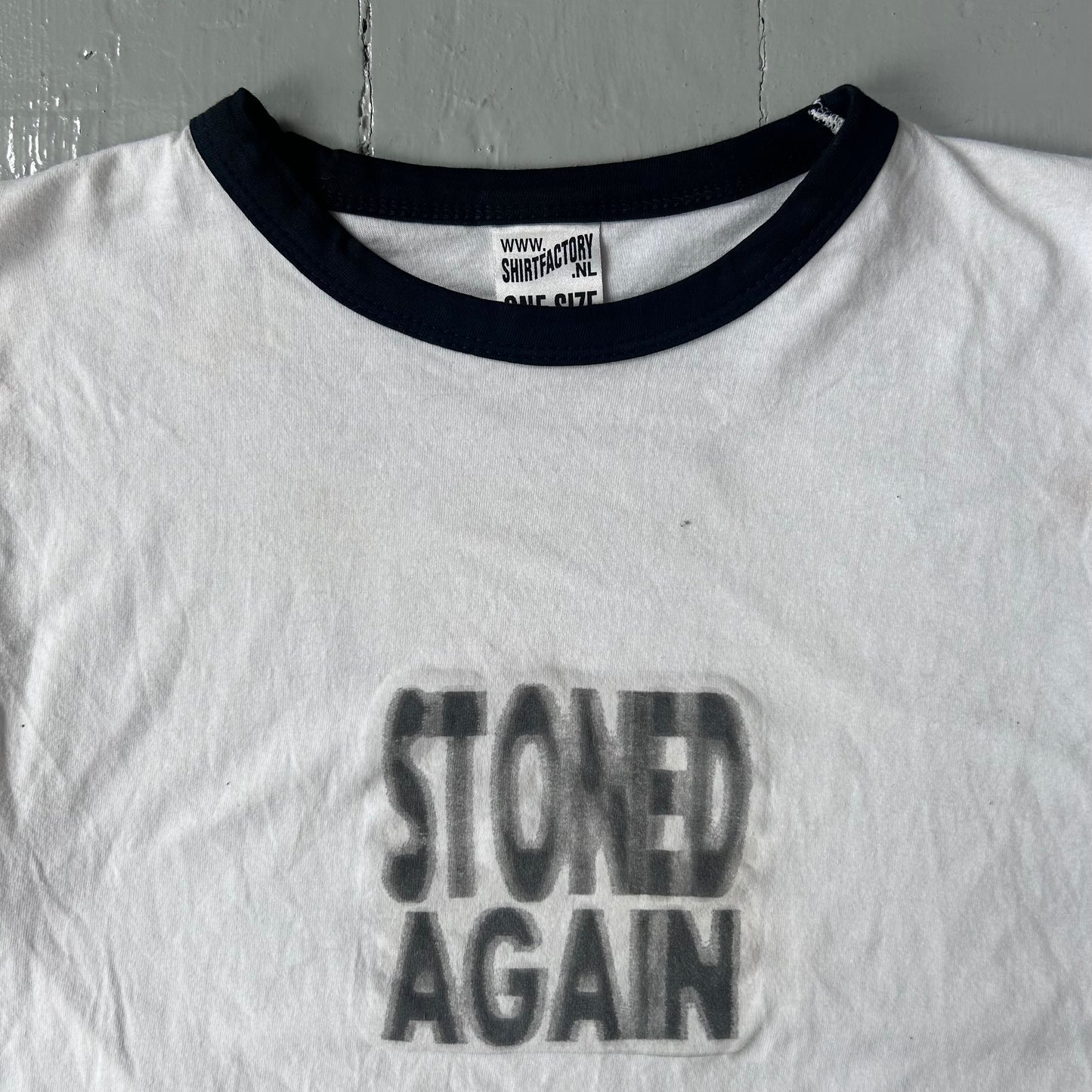 2000s Stoned Again baby T-shirt (XS)