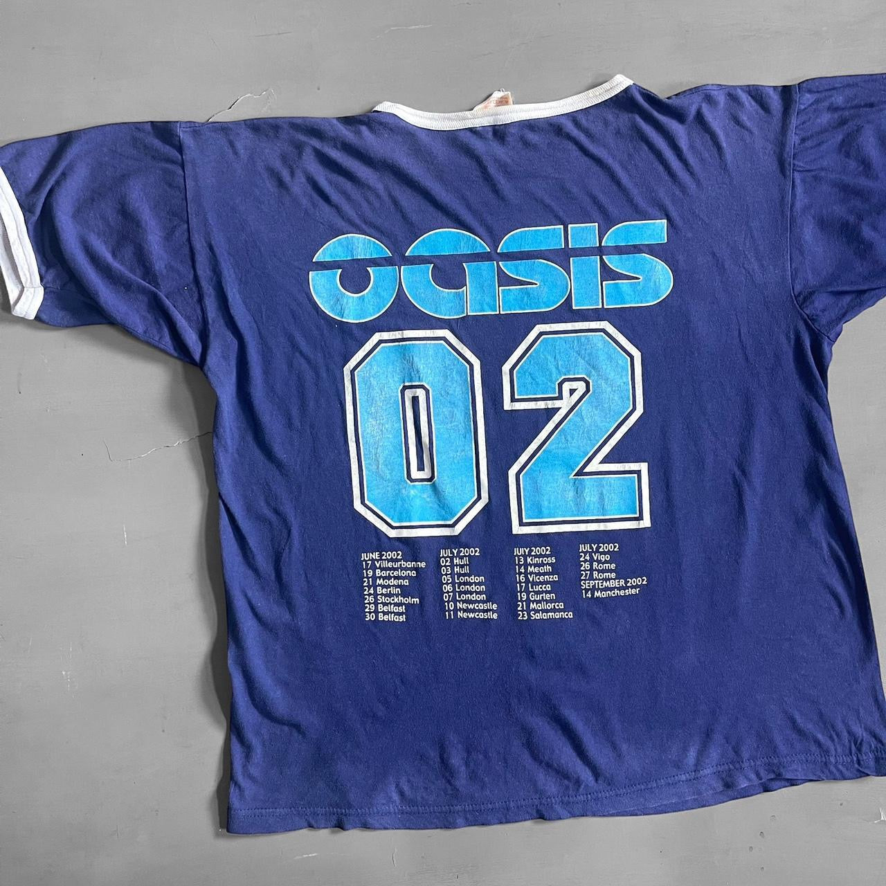 2002 Oasis ringer T-shirt (L/XL)