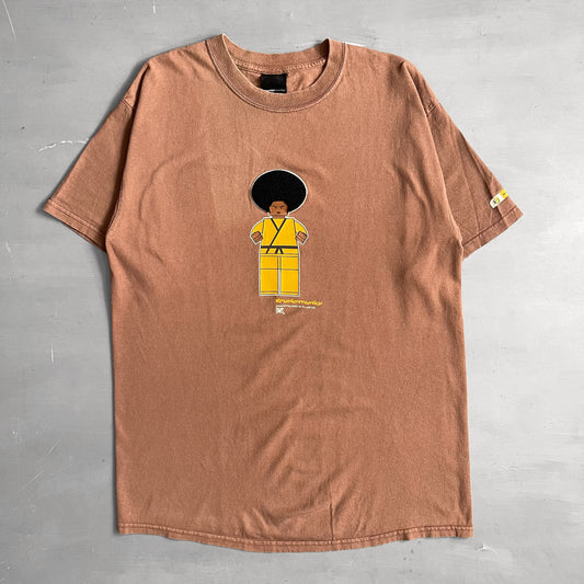 2000s Drunk Munkey Afro Lego man T-shirt (L)