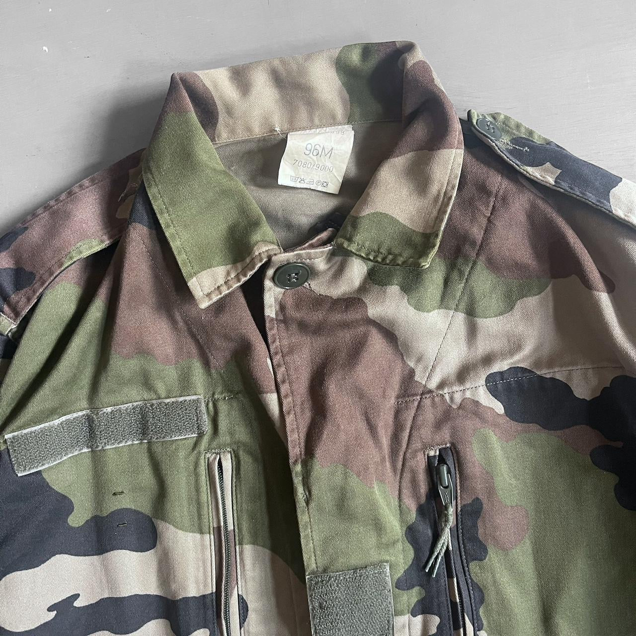 1990s camo military jacket (M)
