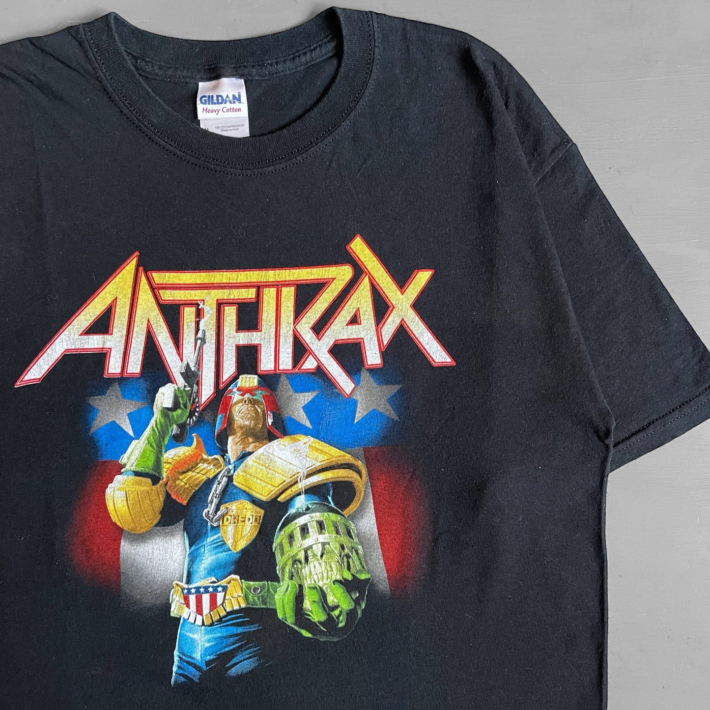 2000s ANTHRAX I am the law T-shirt (M/L)