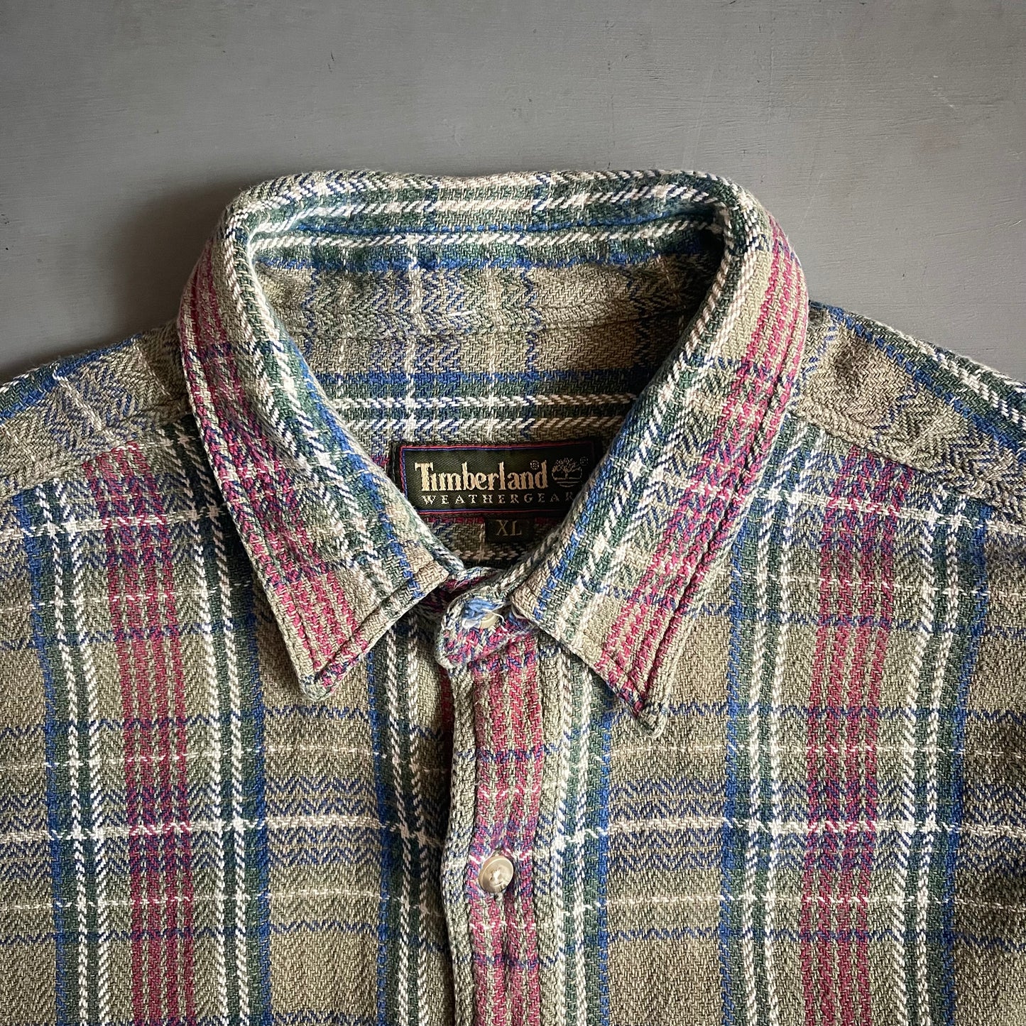 1990s Timberland weathergear flannel shirt (XL)