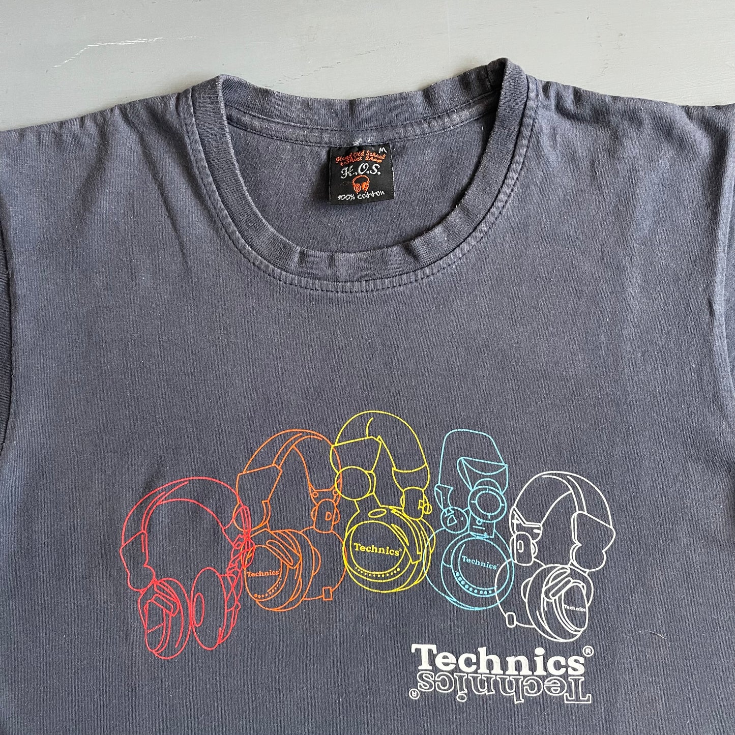 2000s Technics headphone T-shirt (S)