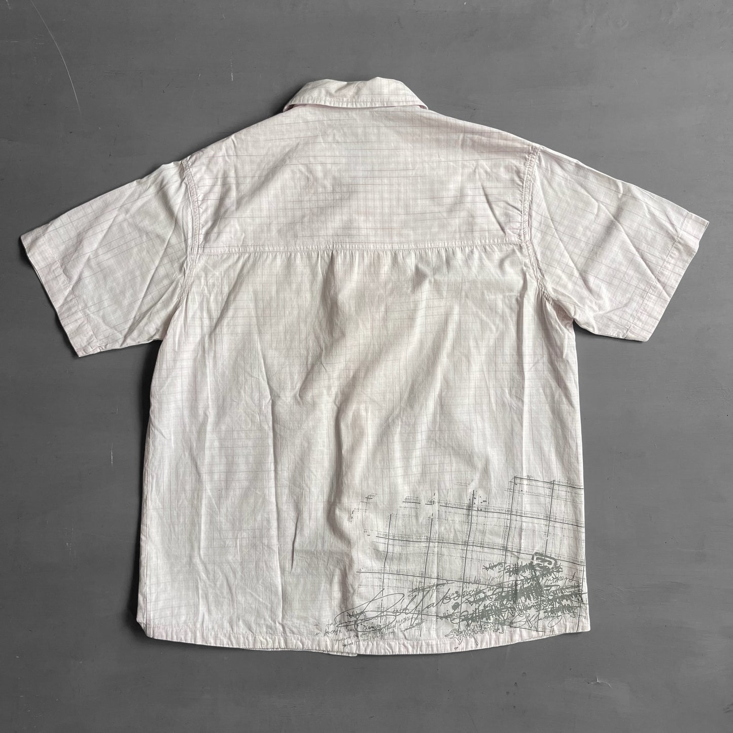 2000s Billabong script short sleeve shirt (L)