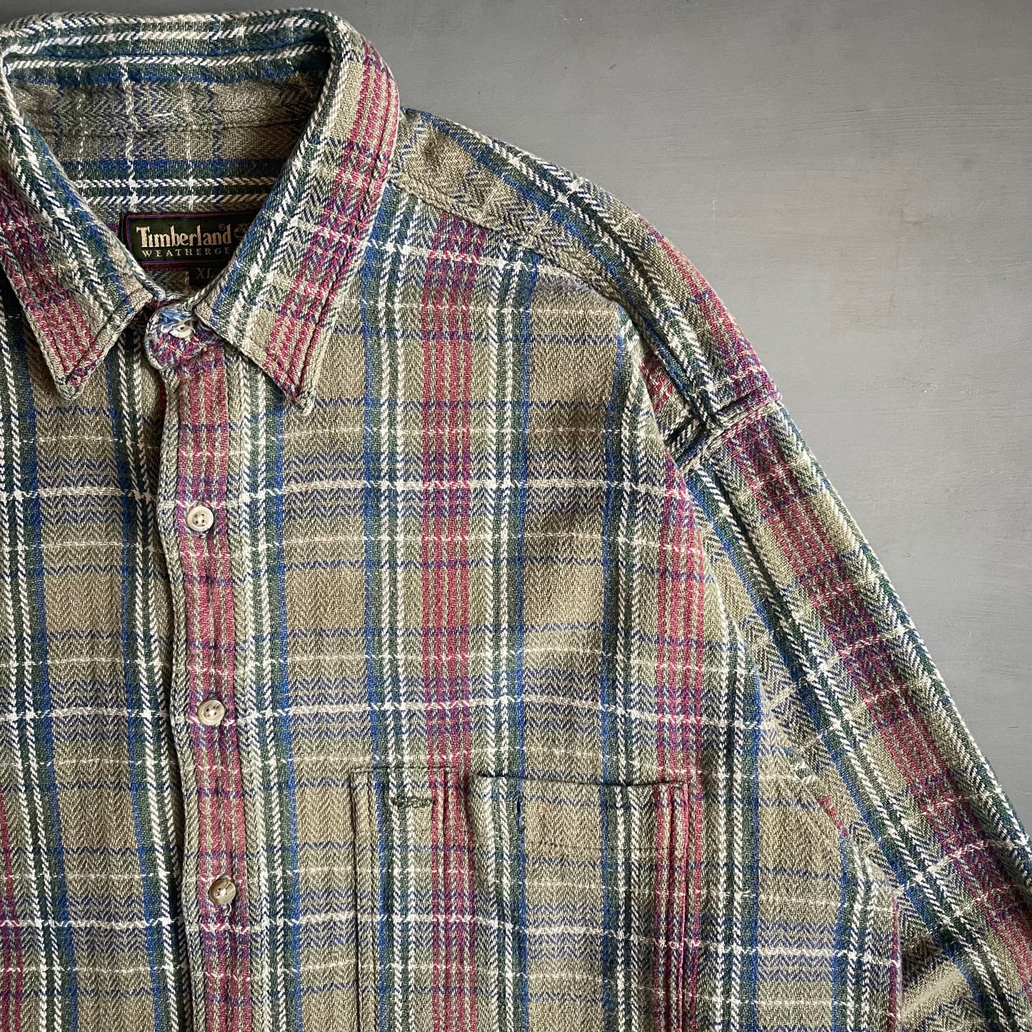 1990s Timberland weathergear flannel shirt (XL)