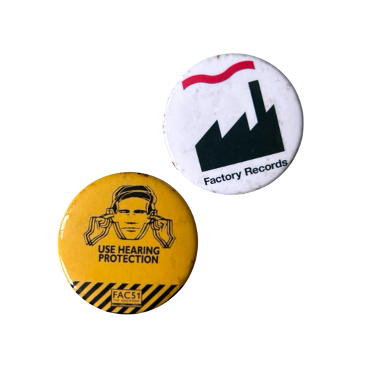 1990s Factory records / Fac51 Haçienda pin badges