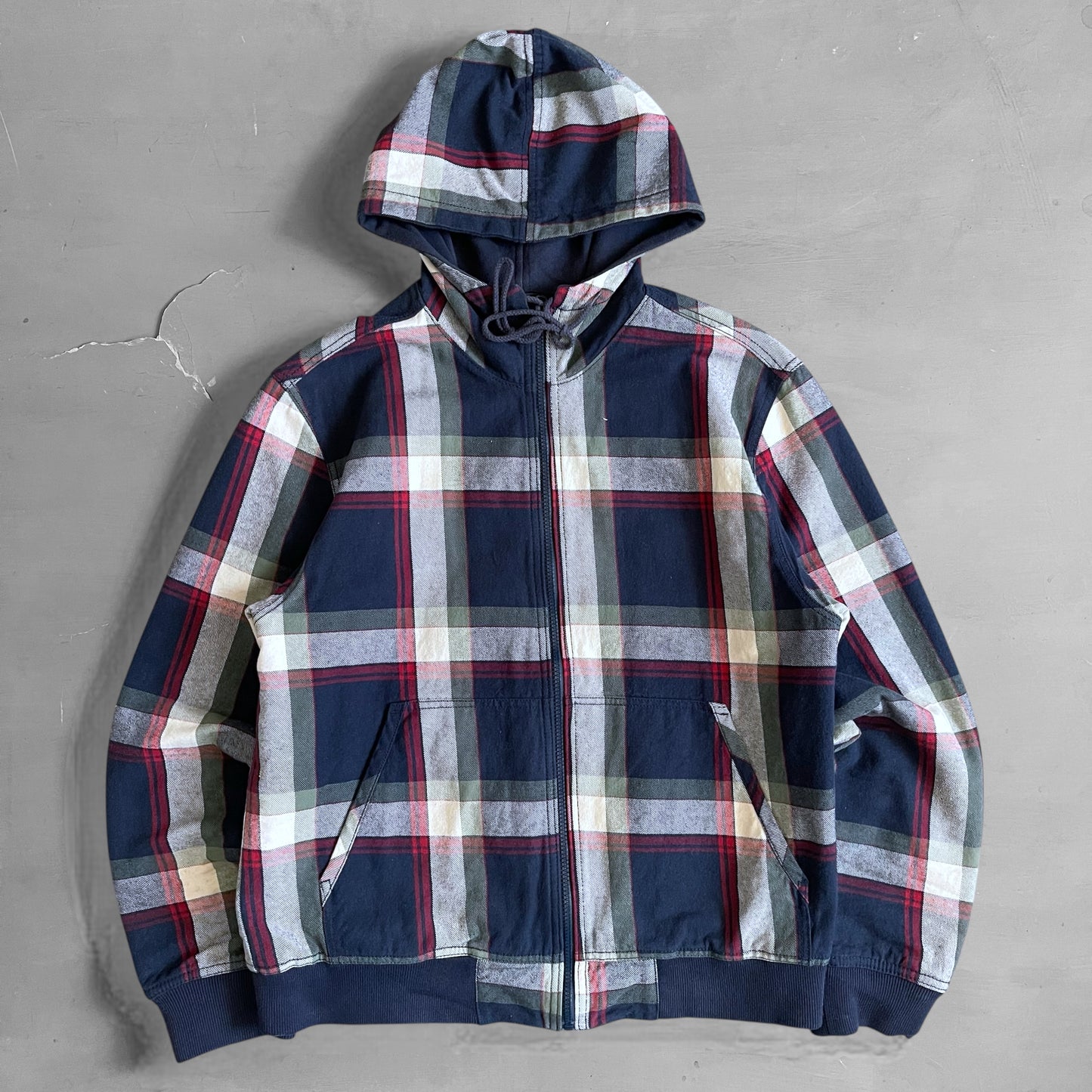 1990s Levi’s reversible plaid hoodie (M/L)