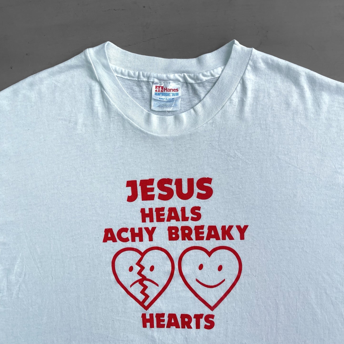 1990s Jesus heals achy breaky heart T-Shirt (XL)