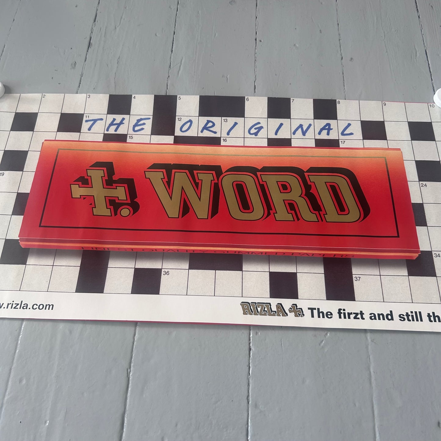 Early 2000s Rizzla ‘the original word’ poster