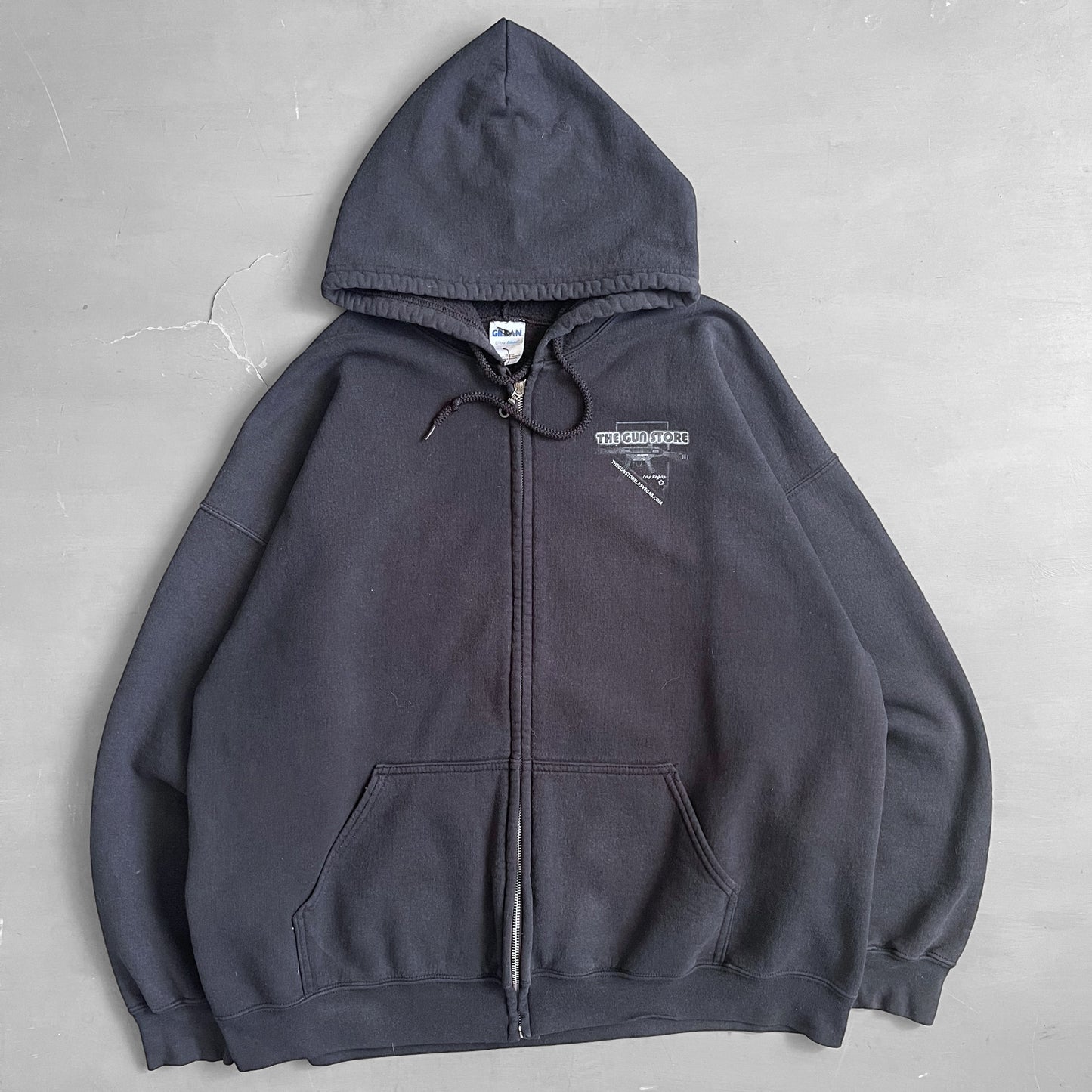 2000s Gun Store Las Vegas zip hoodie (XL)