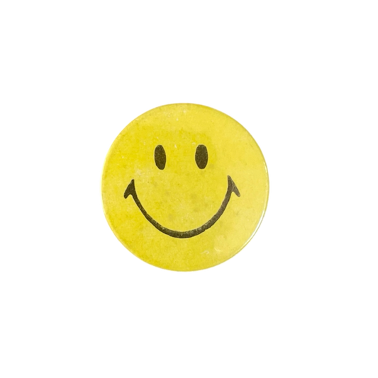 1980s smiley pin badge