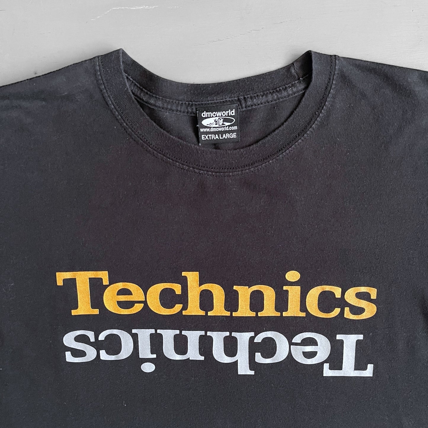 2000s Technics mirror logo T-shirt (L/XL)