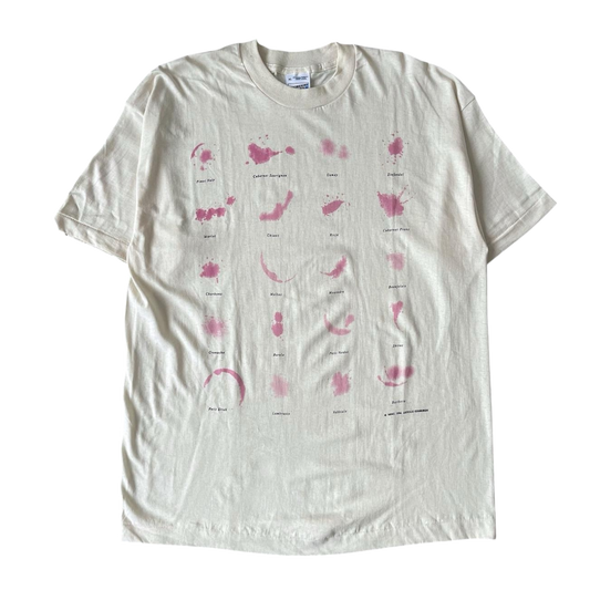 1990s wine stain T-shirt (XL)