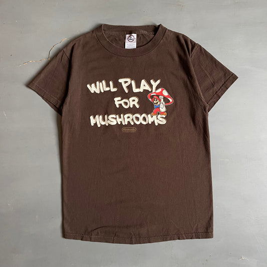 2004 Will play for mushrooms Mario T-Shirt (S)