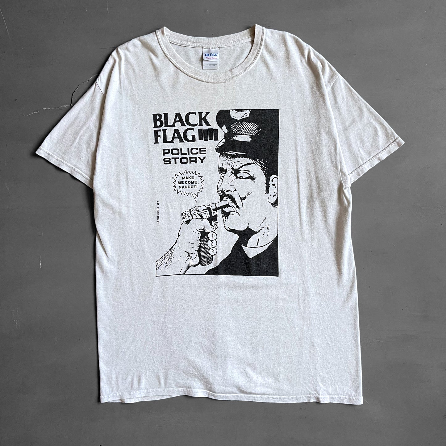 2000s Black Flag police story T-Shirt (L)