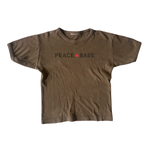 1990s Eurythmics x Greenpeace ‘peace babe’ baby T-shirt (XS)