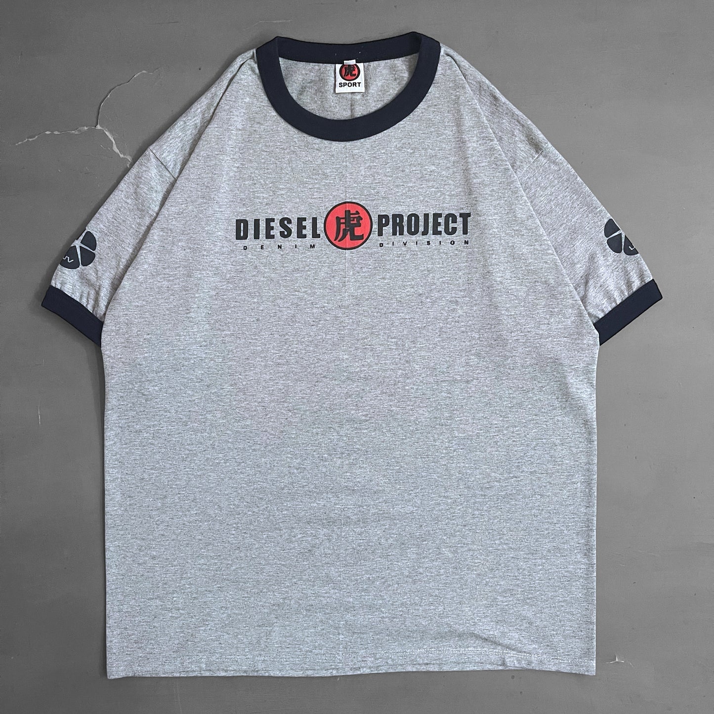 1990s Diesel sport ringer T-shirt (L/XL)