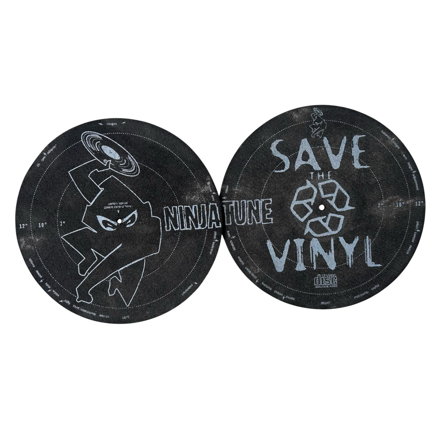 Early 2000s Ninja tune vinyl slip mats