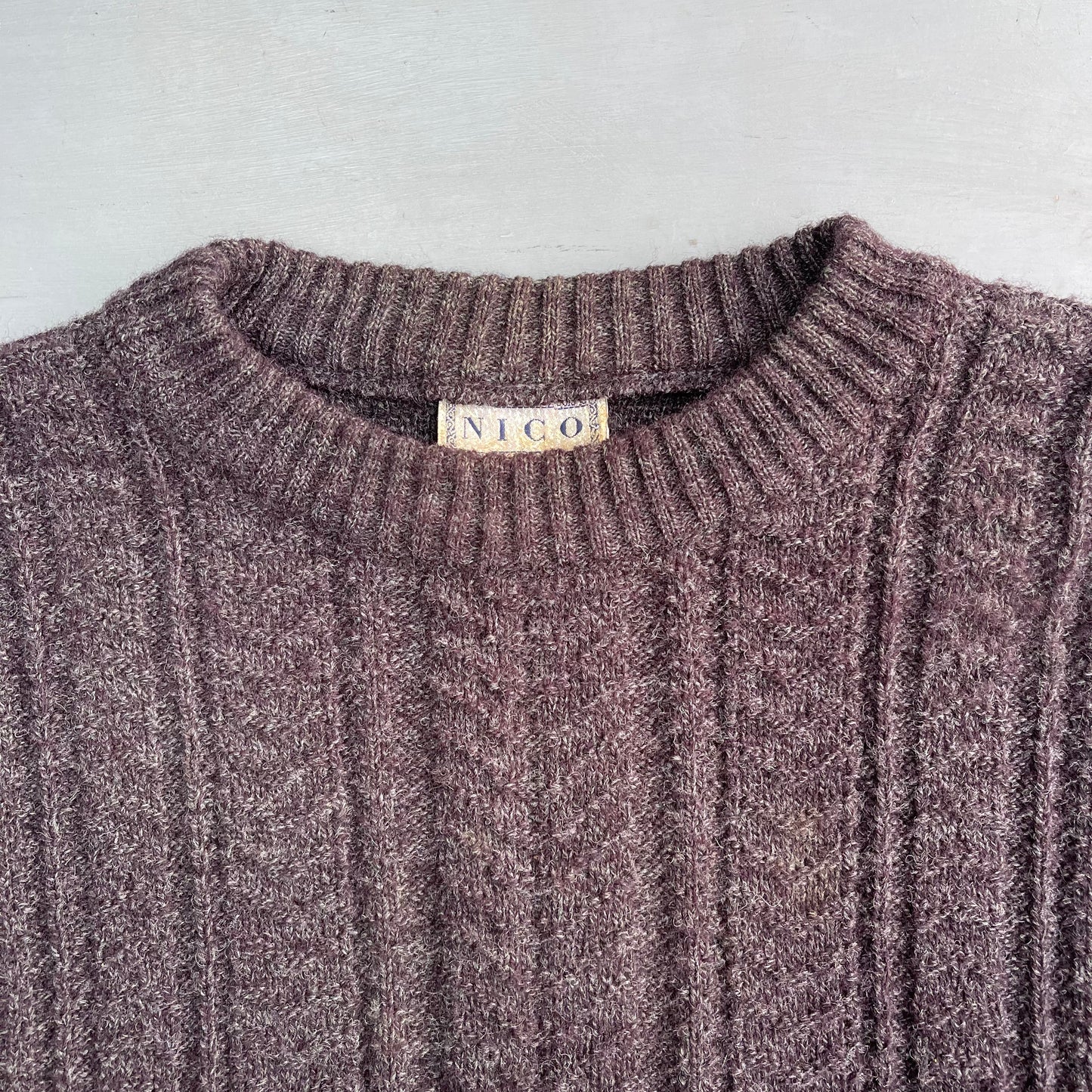 1990s NICO knitted golf jumper (L/XL)