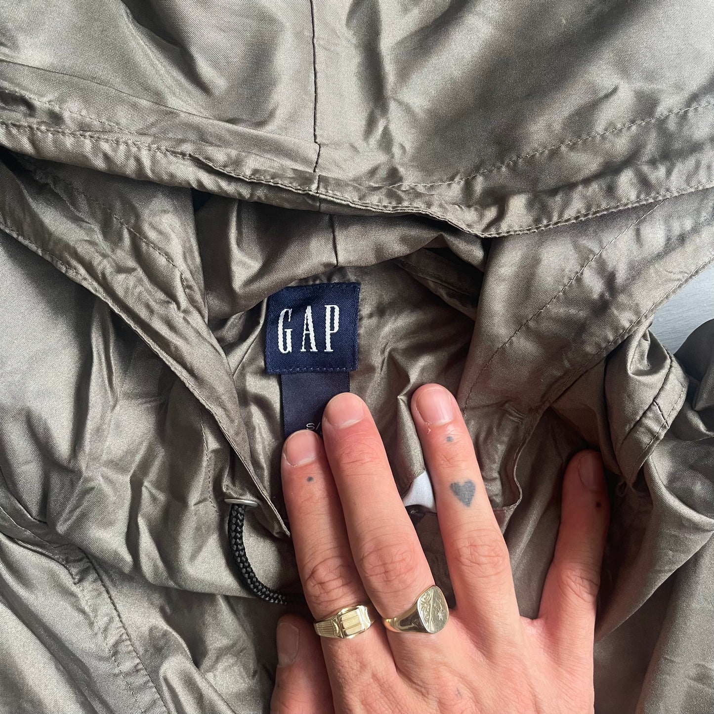 1990s waterproof GAP anorak jacket (L)