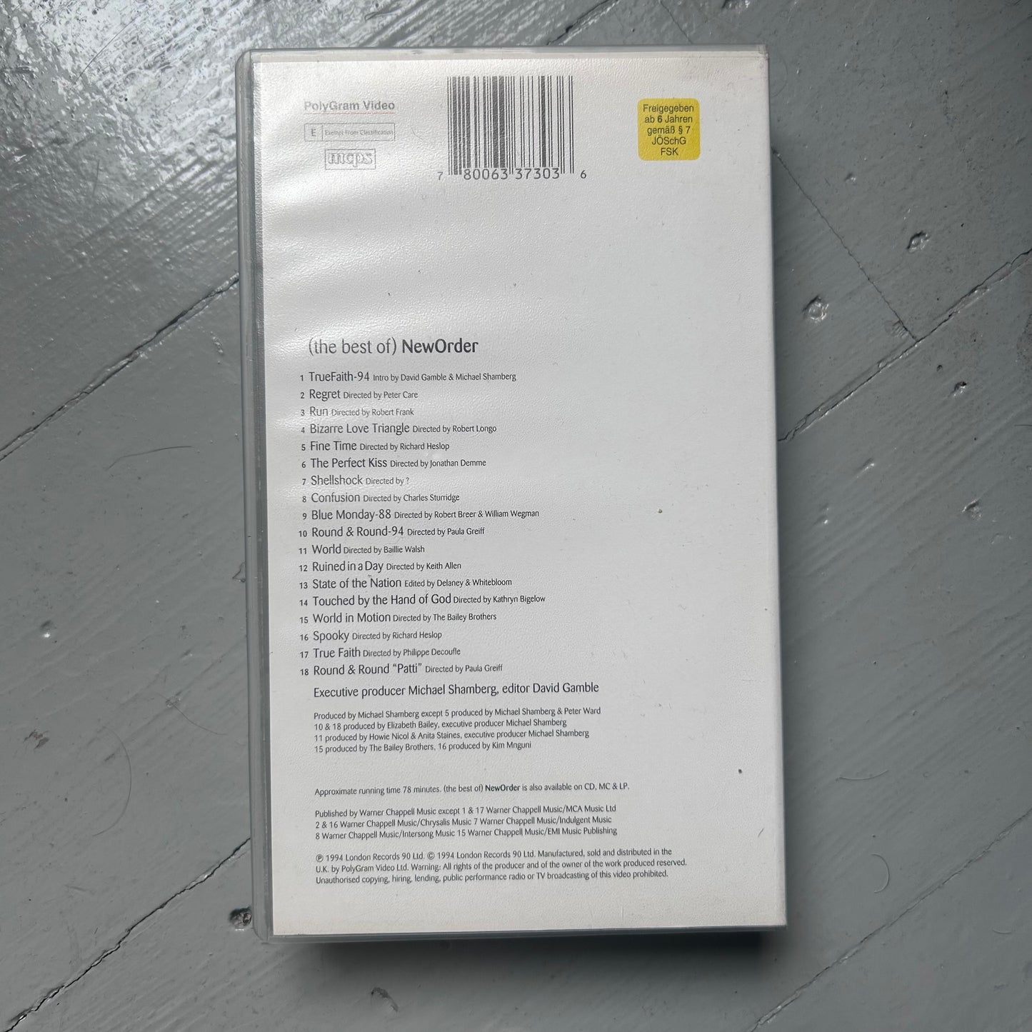 1994 New Order VHS