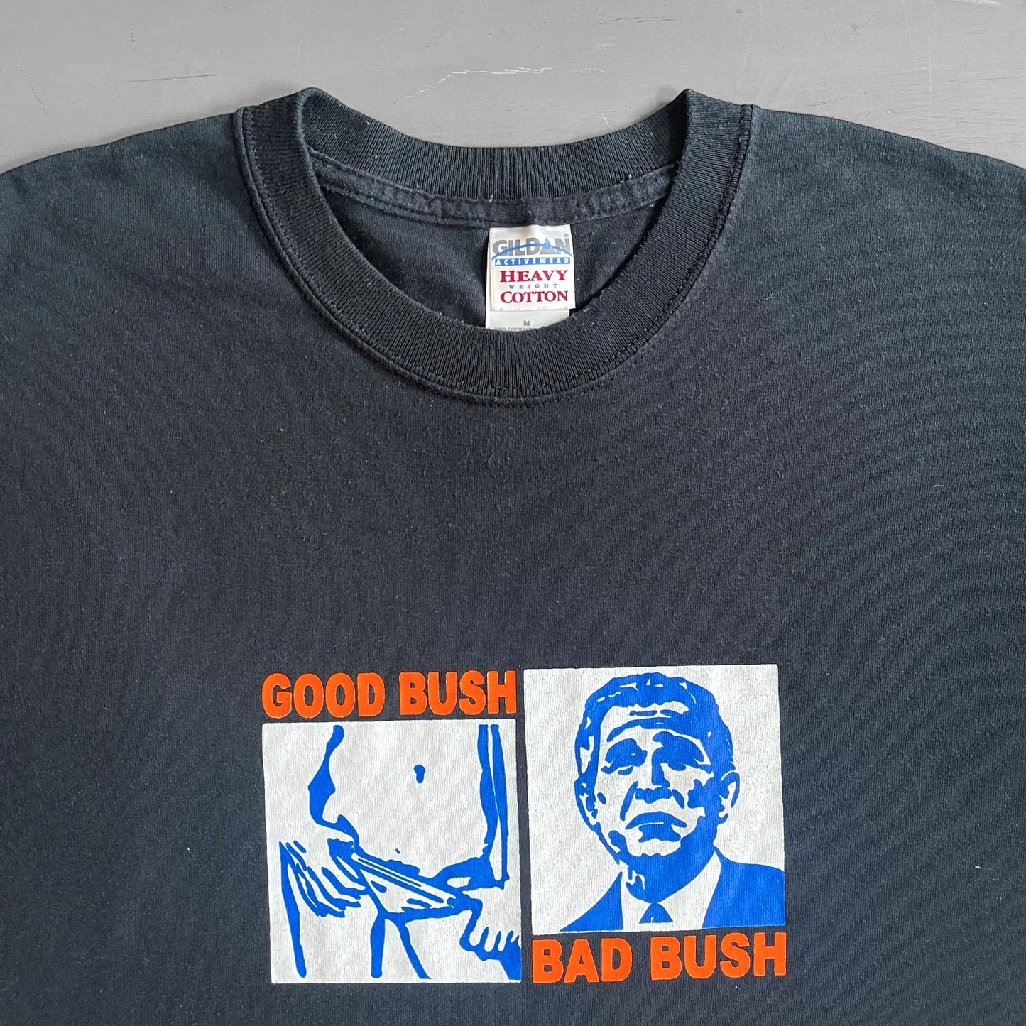 Early 2000s Good bush bad bush T-shirt (M)